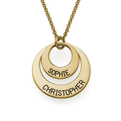 Jewellery for Mums - Disc Necklace in Gold Plating - The Name Jewellery™