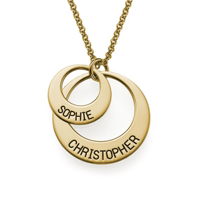 Jewellery for Mums - Disc Necklace in Gold Plating - The Name Jewellery™
