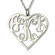 Personalised Sterling Silver Heart Monogram Necklace | Handcrafted Custom Jewellery