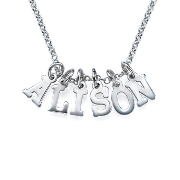 Multiple Initial Necklace in Silver - The Name Jewellery™
