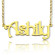 Harrington Name Necklace: Your Story, Worn in Gold