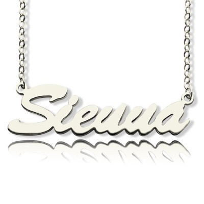 Sterling Silver Sienna Style Name Necklace - The Name Jewellery™