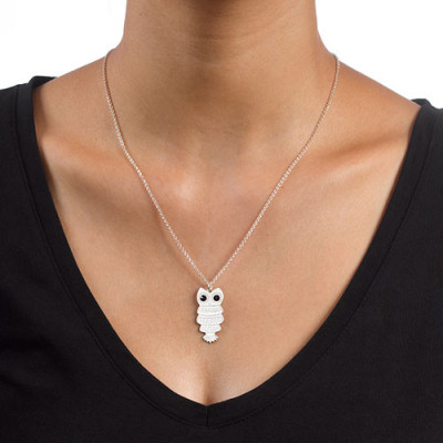Owl Necklace with Back Engraving - The Name Jewellery™