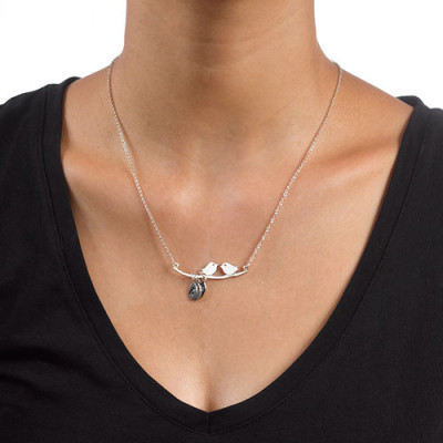 Personalised Mum Jewellery – Silver Bird Necklace - The Name Jewellery™