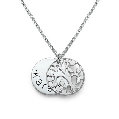 Personalised Family Necklace in Silver - The Name Jewellery™