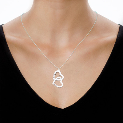 Personalised Heart in Heart Necklace - The Name Jewellery™