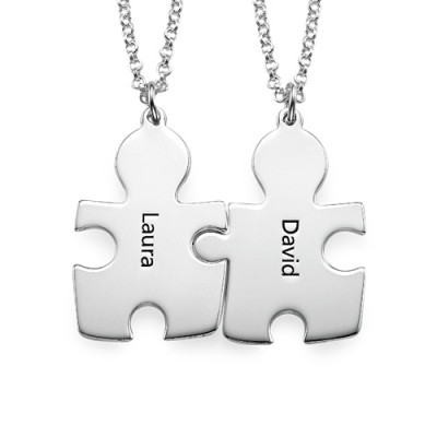 Personalised Silver Puzzle Necklace - The Name Jewellery™