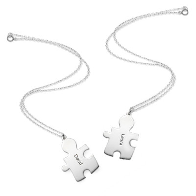 Personalised Silver Puzzle Necklace - The Name Jewellery™