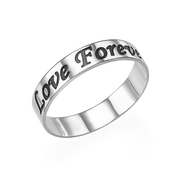 Script Sterling Silver Promise Ring - The Name Jewellery™