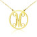 18ct Gold Plated Monogram Letter Necklace | Handcrafted Personalised Jewellery