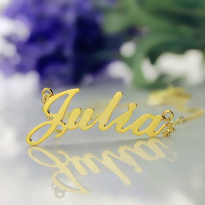Personalised Classic Name Necklace in 18ct Gold Plated - The Name Jewellery™