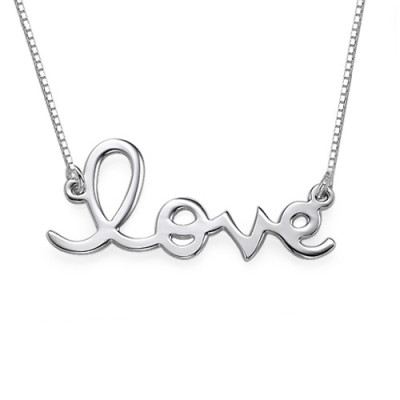 Love Necklace in Sterling Silver - The Name Jewellery™