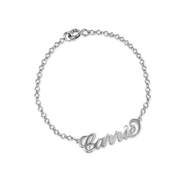Silver and Crystal Name Bracelet/Anklet - The Name Jewellery™