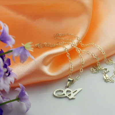 Sterling Silver Letter Necklace - The Name Jewellery™