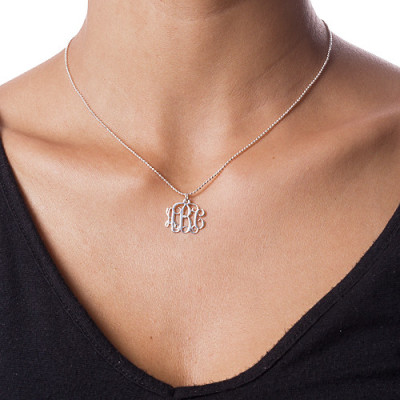 Small Silver Monogram Necklace - Smaller Version - The Name Jewellery™