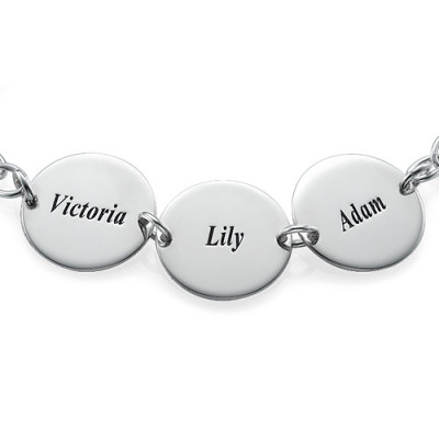 Special Gift for Mum - Disc Name Bracelet/Anklet - The Name Jewellery™