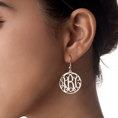 Sterling Silver Monogrammed Earrings - The Name Jewellery™