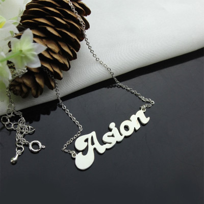 Ghetto Name Necklace Sterling Silver - The Name Jewellery™