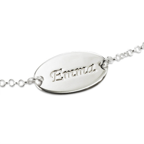 Sterling Silver Personalised Baby Bracelets/Anklet - The Name Jewellery™