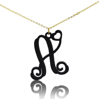 Colorful Acrylic Single Monogram Initial Necklace - The Name Jewellery™