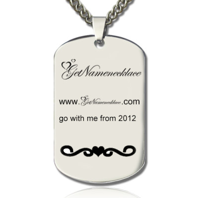 Logo and Brand Design Dog Tag Necklace - The Name Jewellery™