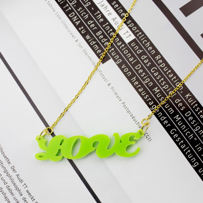 Colorful Cute Acrylic Name Necklace for Girls - The Name Jewellery™
