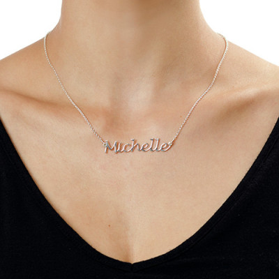 Silver Handwritten Name Necklace - The Name Jewellery™