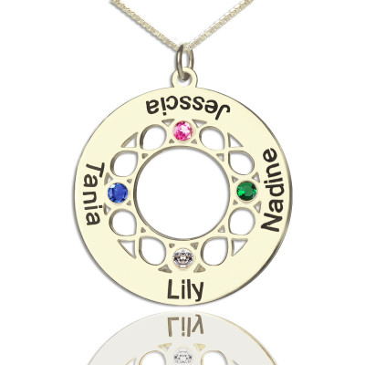 Infinity Family Names Necklace For Mom - The Name Jewellery™