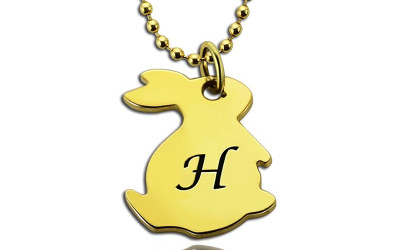 Your Perfect Tiny Rabbit Initial Necklace: A Golden Tale of Love