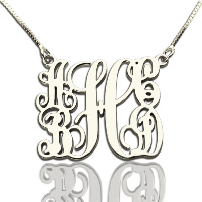 Customised 5 Initials Family Monogram Necklace Silver - The Name Jewellery™