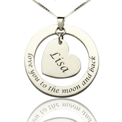 Love You Heart Necklace For Women - The Name Jewellery™