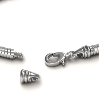 Personalised Silver Snake Bracelet - The Name Jewellery™
