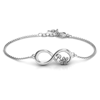 Personalised BFF Friendship Infinity Bracelet - The Name Jewellery™