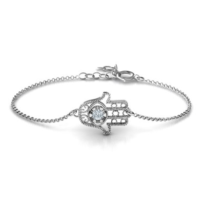 Personalised Horizontal Hamsa Bracelet - The Name Jewellery™