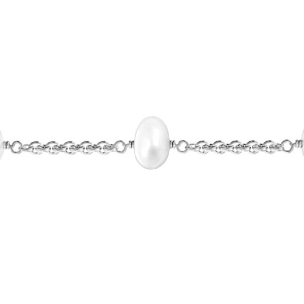 Personalised Linked Freshwater Pearl Bracelet - The Name Jewellery™