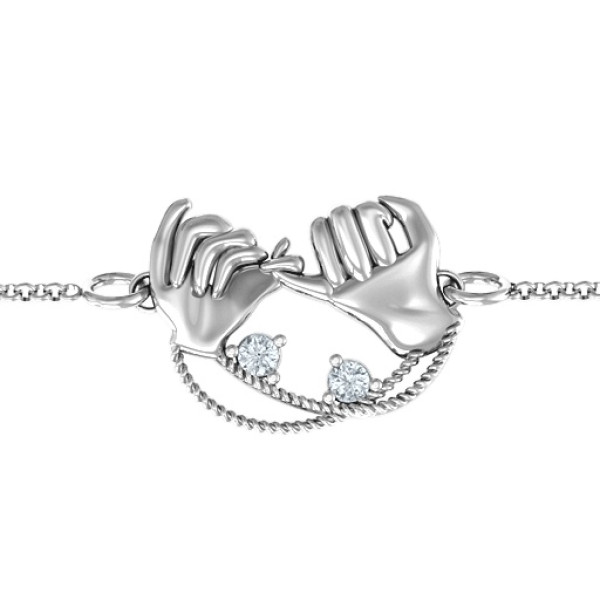 Personalised Pinky Swear Promise Bracelet - The Name Jewellery™