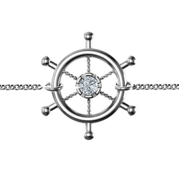 Personalised Ship's Wheel Bracelet - The Name Jewellery™