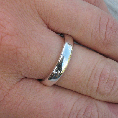 Handmade Comfort Fit Silver Ring - The Name Jewellery™