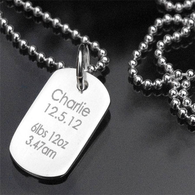 Personalised Print Dog Tag - The Name Jewellery™