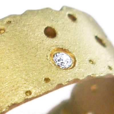 Diamond And 18ct Yellow Gold Ring - The Name Jewellery™