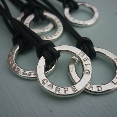Unisex Silver Halo Necklace - The Name Jewellery™