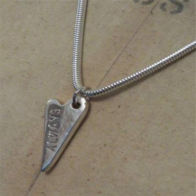 Always Silver Arrowhead Heart Pendant - The Name Jewellery™