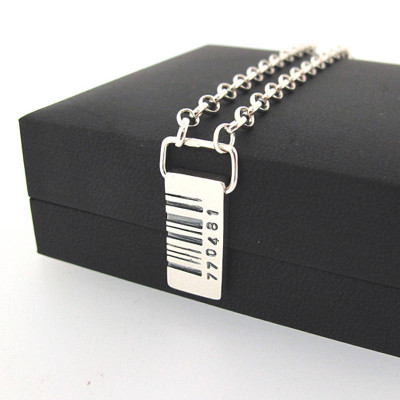 Barcode Tag Pendant - The Name Jewellery™
