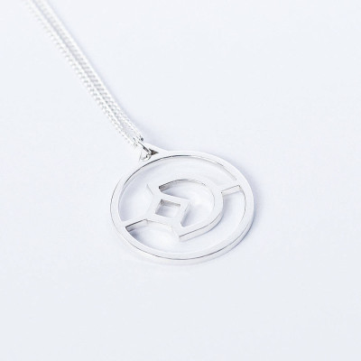Personalised Crux Initial Necklace - The Name Jewellery™