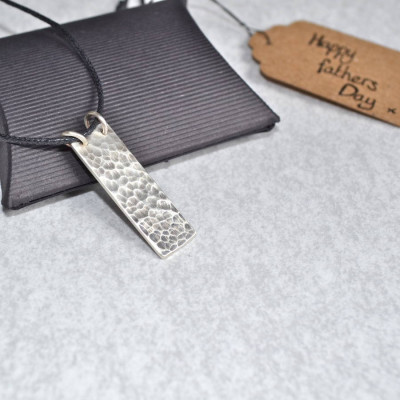 Dads Silver Hidden Message Necklace - The Name Jewellery™