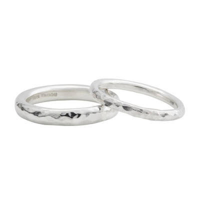 Sterling Silver Halo Wedding Band - The Name Jewellery™