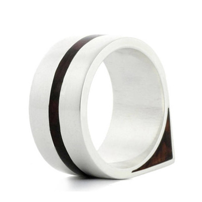 Wood Ring Edge Two - The Name Jewellery™