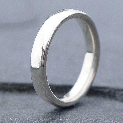 Handmade Comfort Fit Silver Ring - The Name Jewellery™
