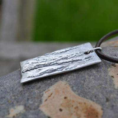 Handmade Silver Dog Tag Necklace - The Name Jewellery™