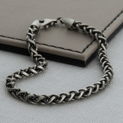 Heavy Sterling Silver Detailed Chain Necklace - The Name Jewellery™